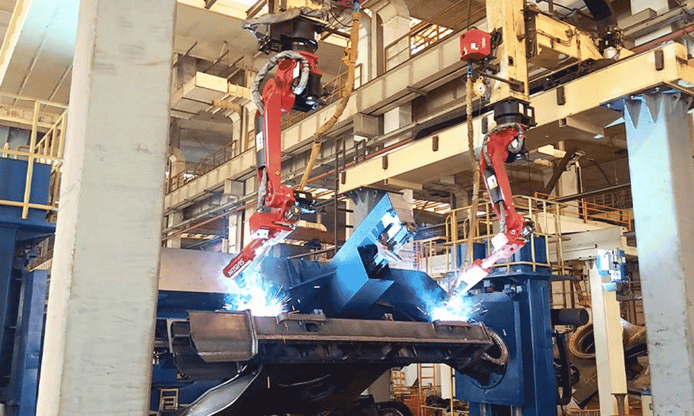 Industrial Robotic Intelligent Welding System for Engineering Machinery