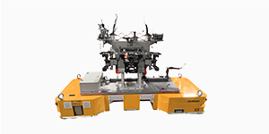 Front-End Module Assisted Assembly Mobile Robot