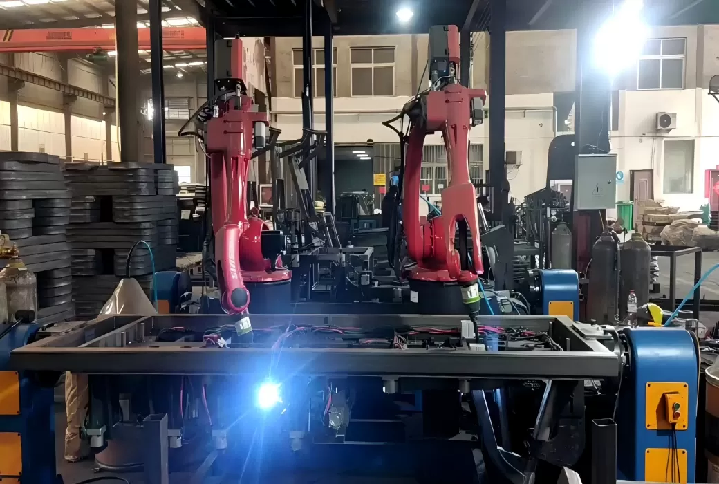 电动三轮车车架及部件焊接工作站