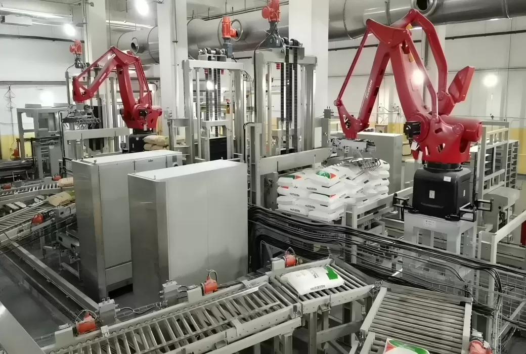 食品袋体拆、码垛工作站